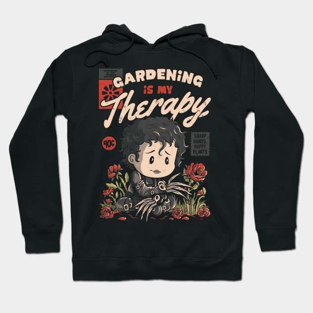 Gardening is My Therapy - Cute Nature Geek Gift Hoodie by eduely